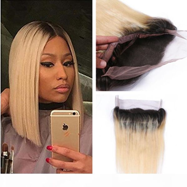 8a peruvian human hair 360 lace frontal closure with baby hair two tone 1b 613 blonde ombre virgin hair full lace band frontals, Black;brown
8a peruvian human hair 360 lace frontal closure with baby hair two tone 1b 613 blonde ombre virgin hair full lace band frontals, Black;brown