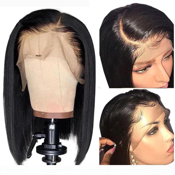 9a 13x6 deep part lace front bob cut wigs with baby hair pre plucked brazilian virgin short human hair wigs for black women, Black;brown
9a 13x6 deep part lace front bob cut wigs with baby hair pre plucked brazilian virgin short human hair wigs for black women, Black;brown