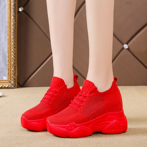 rimocy hidden heels platform sneakers women breathable air mesh wedge sock shoes woman spring casual shoes zapatos de mujer 201110, Black
rimocy hidden heels platform sneakers women breathable air mesh wedge sock shoes woman spring casual shoes zapatos de mujer 201110, Black