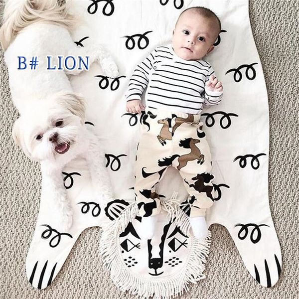 nordic style cartoon lion tiger bear animals blanket kids baby quilted play mats for newborn carpet rug infant room decor pad lj201114
nordic style cartoon lion tiger bear animals blanket kids baby quilted play mats for newborn carpet rug infant room decor pad lj201114