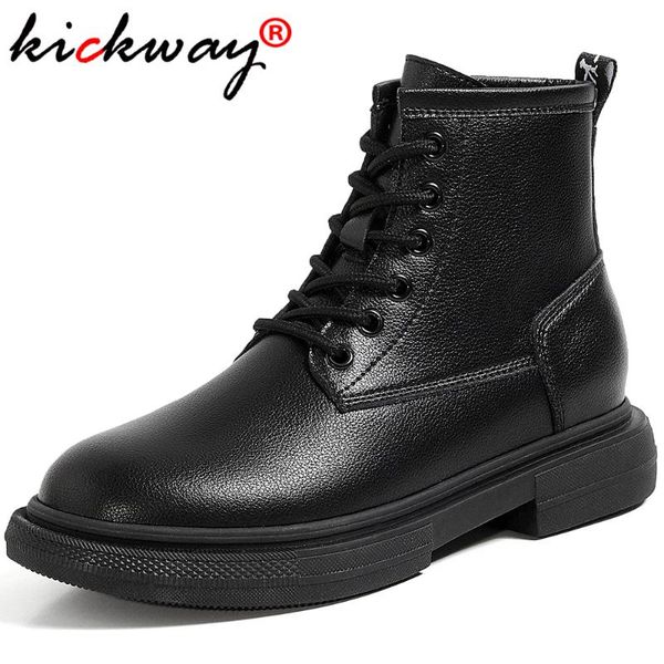 kickway flat ankle boots for women autumn boots women's genuine leather black white round toe lace up woman shoes sneakers 35-40
kickway flat ankle boots for women autumn boots women's genuine leather black white round toe lace up woman shoes sneakers 35-40