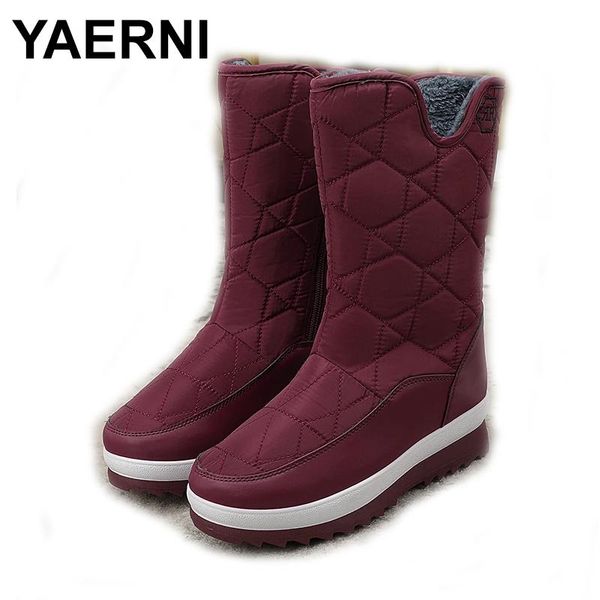 yaerni women boots platform winter snow boots waterproof down plush shoes ladies casual mid-calf rubber women wedge botine, Black
yaerni women boots platform winter snow boots waterproof down plush shoes ladies casual mid-calf rubber women wedge botine, Black