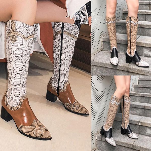 boots women flats pointed toe low-heele snake print western rodeo cowboy long fashion female casual shoes plus size m850#, Black
boots women flats pointed toe low-heele snake print western rodeo cowboy long fashion female casual shoes plus size m850#, Black
