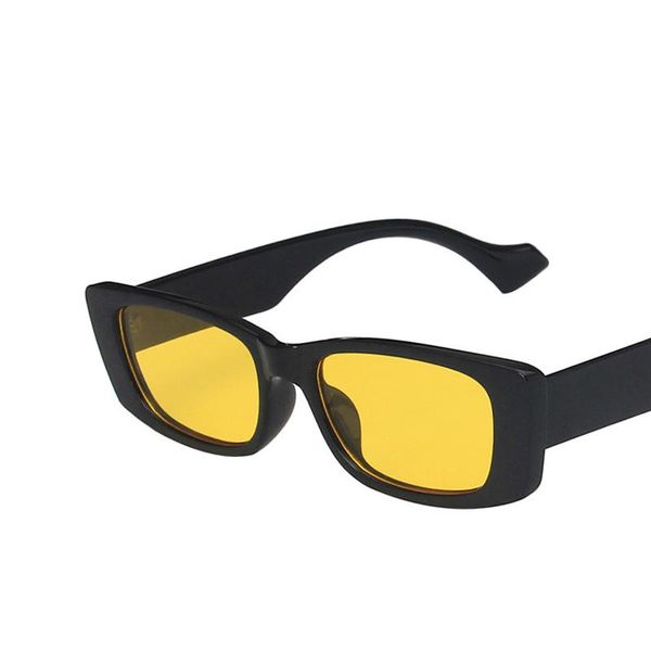 sunglasses thin square frame women men yellow pink gray lens uv400 eye protection girl ladies fashion eyewear, White;black 
sunglasses thin square frame women men yellow pink gray lens uv400 eye protection girl ladies fashion eyewear, White;black