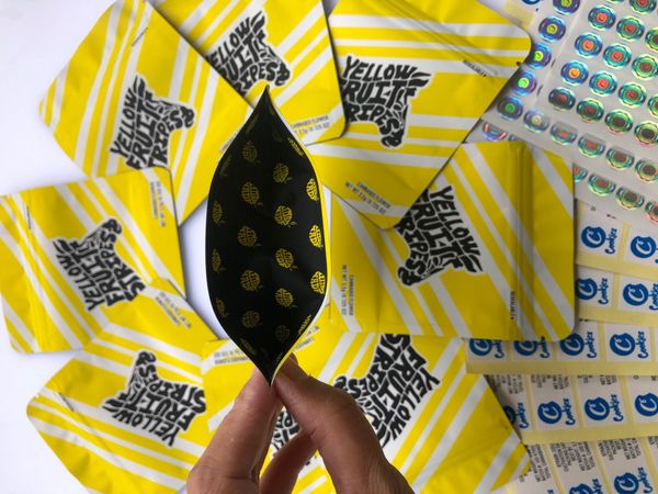 mylar label packaging local flavors yellow bag stripes black stickers hologram fruit bags edibles empty bags and bbyzs bdesports
mylar label packaging local flavors yellow bag stripes black stickers hologram fruit bags edibles empty bags and bbyzs bdesports