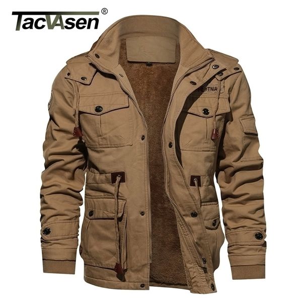 tacvasen military thicken fleece jacket mens winter casual hooded jacket coat pilot cargo cotton jackets windbreaker parka man 201128, Black;brown
tacvasen military thicken fleece jacket mens winter casual hooded jacket coat pilot cargo cotton jackets windbreaker parka man 201128, Black;brown