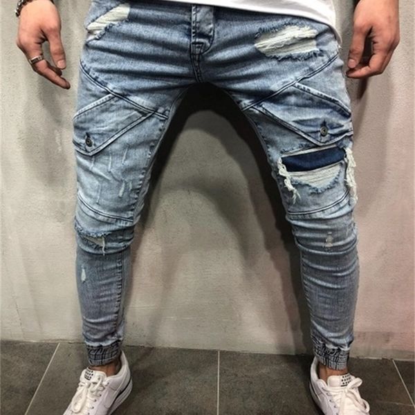 2020 europe and america new style men ny jeans knee ripped feet zipper men's ankle banded pants cross border, Blue
2020 europe and america new style men ny jeans knee ripped feet zipper men's ankle banded pants cross border, Blue