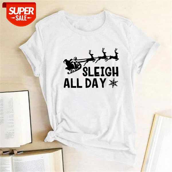 sleigh all day print t shirt merry christmas t shirt women fashion short sleeve ropa mujer 2019 christmas clothes tee femme #a36t, White
sleigh all day print t shirt merry christmas t shirt women fashion short sleeve ropa mujer 2019 christmas clothes tee femme #a36t, White