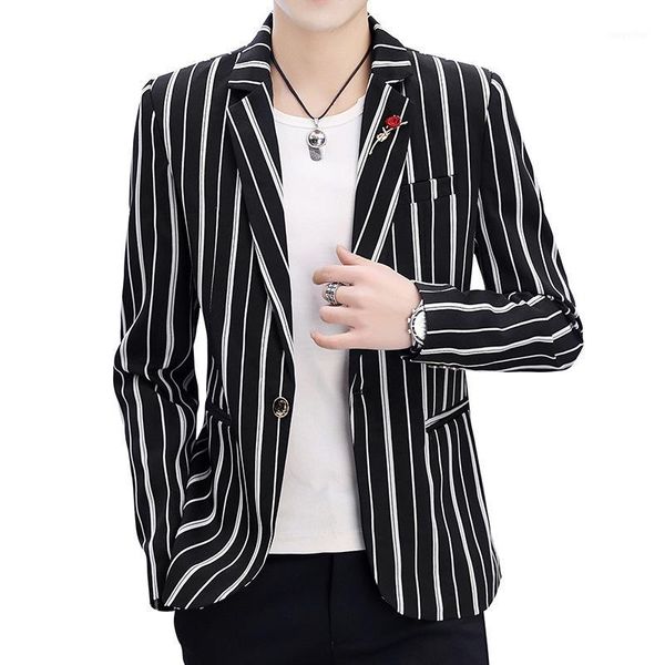 zogaa 2019 new spring mens blazer fashion slim fit business smart casual stripe suits & blazers veste costume homme1, White;black
zogaa 2019 new spring mens blazer fashion slim fit business smart casual stripe suits & blazers veste costume homme1, White;black