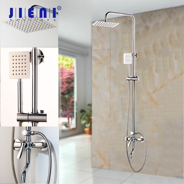 jieni 8 inch chrome polish rainfall wall mount ultrlthin shower head mixer faucet bathroom adjust height handheld shower faucet 1011
jieni 8 inch chrome polish rainfall wall mount ultrlthin shower head mixer faucet bathroom adjust height handheld shower faucet 1011