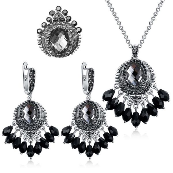 ajojewel vintage grey/dark blue crystal crown jewelry sets for women antique silver plated black rhinestone anniversary jewelry
ajojewel vintage grey/dark blue crystal crown jewelry sets for women antique silver plated black rhinestone anniversary jewelry