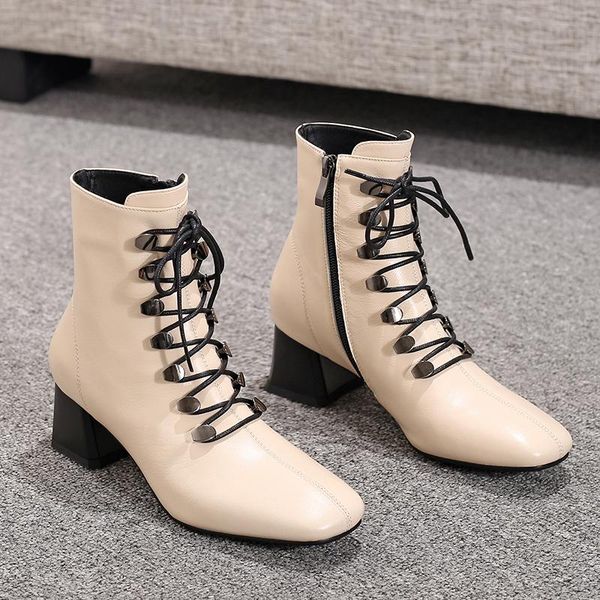 genuine leather ankle boots fashion metal handmade shoes for women 2020 winter wedding dress shoes woman, Black
genuine leather ankle boots fashion metal handmade shoes for women 2020 winter wedding dress shoes woman, Black