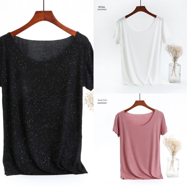 2020 new thread modal short sleeve t- t-shirt women's summer wear thin solid color bottoming shirt half sleeve large women's wear, White
2020 new thread modal short sleeve t- t-shirt women's summer wear thin solid color bottoming shirt half sleeve large women's wear, White