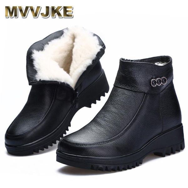 boots mvvjke2021 winter snowboots women ankle boot wedge platform heel waterproof natural wool fur warm shoes big sizee197, Black
boots mvvjke2021 winter snowboots women ankle boot wedge platform heel waterproof natural wool fur warm shoes big sizee197, Black