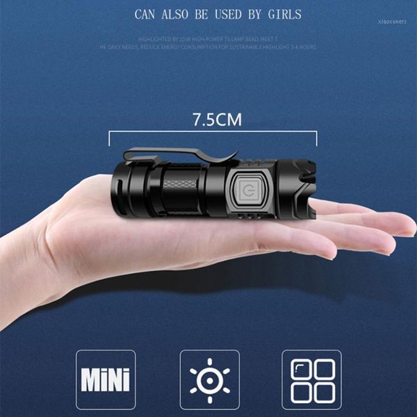 flashlights torches the brightest mini led usb rechargeable super bright torch aluminum waterproof self defense lantern 10w1
flashlights torches the brightest mini led usb rechargeable super bright torch aluminum waterproof self defense lantern 10w1