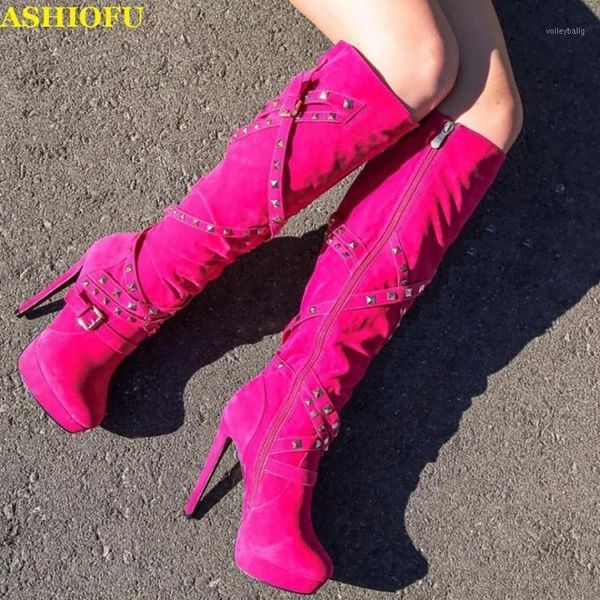 ashiofu handmade ladies super-heel boots cross-buckle straps party prom knee high boots evening stripper fashion1, Black
ashiofu handmade ladies super-heel boots cross-buckle straps party prom knee high boots evening stripper fashion1, Black