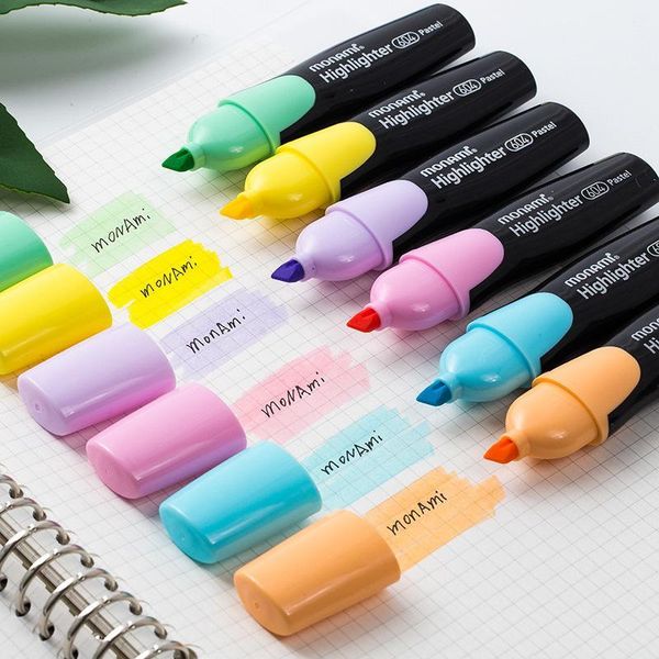 monnami 604 pastel color highlighter pen mild colors marker liner for highlighting drawing paint office school accessories f0881, Black;red
monnami 604 pastel color highlighter pen mild colors marker liner for highlighting drawing paint office school accessories f0881, Black;red