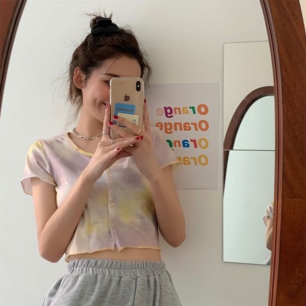 isq3p 2020 autumn new south korean tie dye tdesign women's t-shirt looks thin ins ultra short leaky navel shirt 6ujiz, White
isq3p 2020 autumn new south korean tie dye tdesign women's t-shirt looks thin ins ultra short leaky navel shirt 6ujiz, White