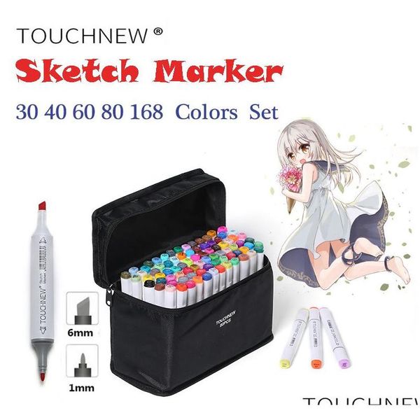 touchnew alcohol markers 30/40/60/80/168 colors dual head sketch markers brush pen set for drawing manga design art markers y200709 ijs2p
touchnew alcohol markers 30/40/60/80/168 colors dual head sketch markers brush pen set for drawing manga design art markers y200709 ijs2p