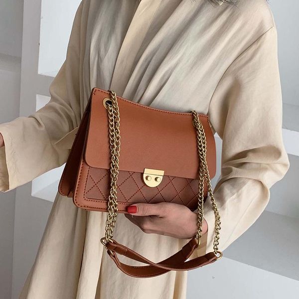 luxury shoulder messenger bags pu leather women's crossbody bag luxury designer lingge handbags fashion female chains totes 2021
luxury shoulder messenger bags pu leather women's crossbody bag luxury designer lingge handbags fashion female chains totes 2021