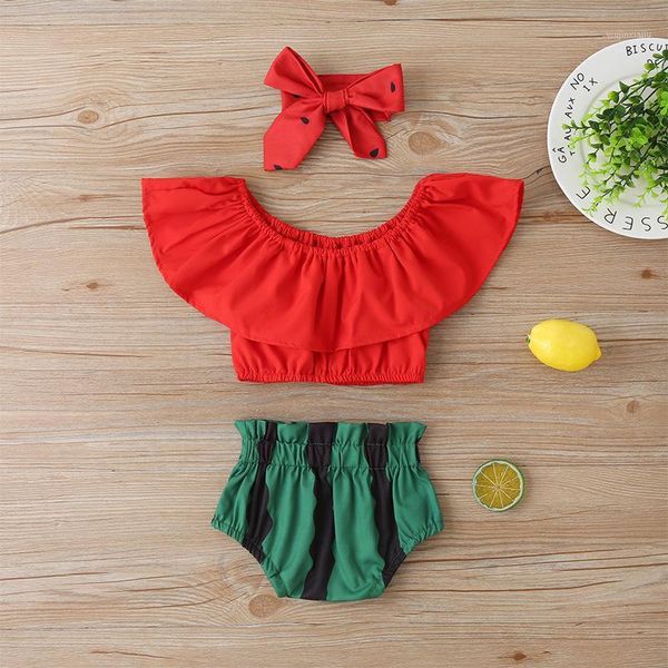 clothing sets born baby girls watermelon print blouse shorts bottoms outfits set sleeveless headbands 3pcs clothes summer suits 3-24m1, White
clothing sets born baby girls watermelon print blouse shorts bottoms outfits set sleeveless headbands 3pcs clothes summer suits 3-24m1, White