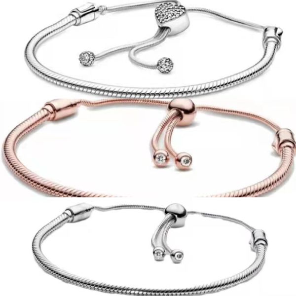 925 sterling silver beaded strands bracelets for women jewelry diy fit pandora charm snake chain slider charms bracelet design fashion class, Black
925 sterling silver beaded strands bracelets for women jewelry diy fit pandora charm snake chain slider charms bracelet design fashion class, Black