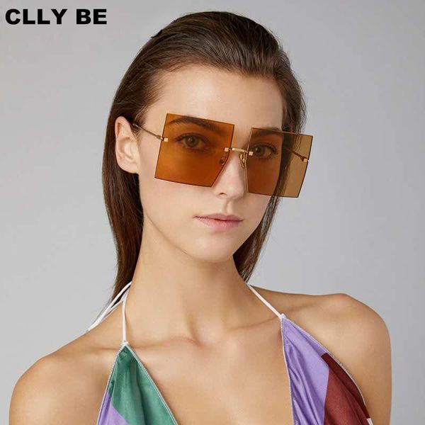 Square Frameless Sunglasses for Women Luxury Vintage Sun Glasses Men Retro Rimless Oversized Personality Eyewear UV400, White;black
Square Frameless Sunglasses for Women Luxury Vintage Sun Glasses Men Retro Rimless Oversized Personality Eyewear UV400, White;black