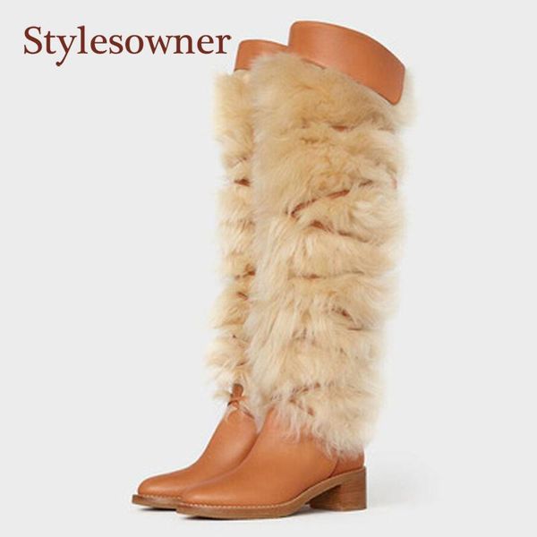 over-the-knee long-tube boots all-match round toe plus velvet thick-heel square heel snow boots for woman fashionable shoes, Black
over-the-knee long-tube boots all-match round toe plus velvet thick-heel square heel snow boots for woman fashionable shoes, Black