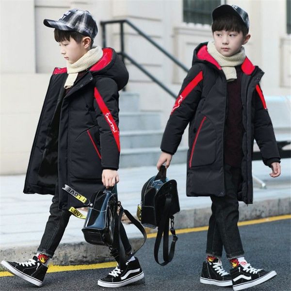 -30 degree children's winter jacket boy clothes warm down cotton jacket long hooded coat waterproof thicken kids parka outerwear 201126, Blue;gray
-30 degree children's winter jacket boy clothes warm down cotton jacket long hooded coat waterproof thicken kids parka outerwear 201126, Blue;gray