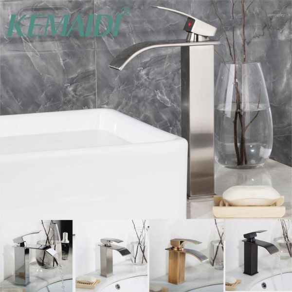 bathroom sink faucets kemaidi nickel brushed basin tap mixer black waterfall antique brass water wash faucet1
bathroom sink faucets kemaidi nickel brushed basin tap mixer black waterfall antique brass water wash faucet1