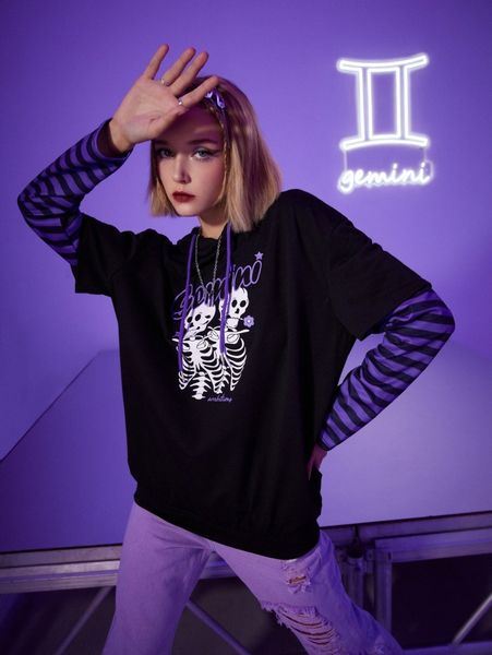 romwe gemini 2 in 1 striped sleeve letter skeleton graphic drawstring hoodie y7pr#, White;black
romwe gemini 2 in 1 striped sleeve letter skeleton graphic drawstring hoodie y7pr#, White;black
