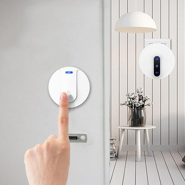 doorbells wireless doorbell waterproof 120m long distance with led light volume adjustable for home as99
doorbells wireless doorbell waterproof 120m long distance with led light volume adjustable for home as99