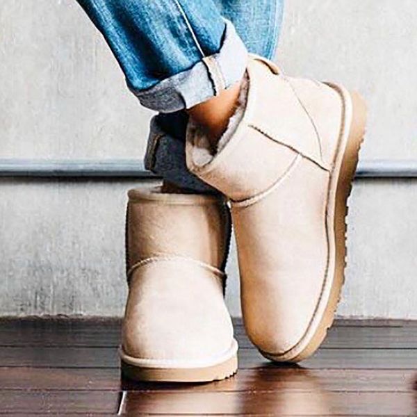 winter genuine cowhide suede leather snow ankle boots for women 2020 waterproof black non-slip warm cozy shoes, Black;brown
winter genuine cowhide suede leather snow ankle boots for women 2020 waterproof black non-slip warm cozy shoes, Black;brown