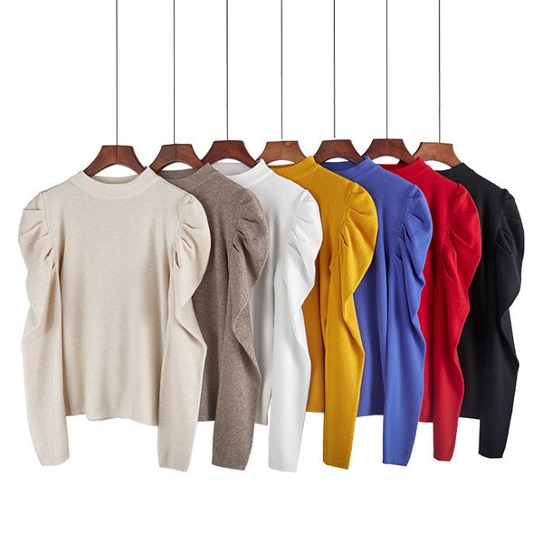 2021 new basic o-neck knitted jumpers for women casual long winter sweater female pullovers streetwear sleeve zi5w, White;black
2021 new basic o-neck knitted jumpers for women casual long winter sweater female pullovers streetwear sleeve zi5w, White;black