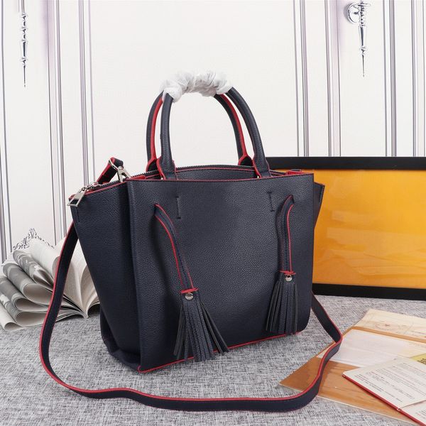 composite and tote large bags classic clutch shoulder ladies 2021 new genuine leather womens handbags capacity handbags pur thtw, Red;black
composite and tote large bags classic clutch shoulder ladies 2021 new genuine leather womens handbags capacity handbags pur thtw, Red;black