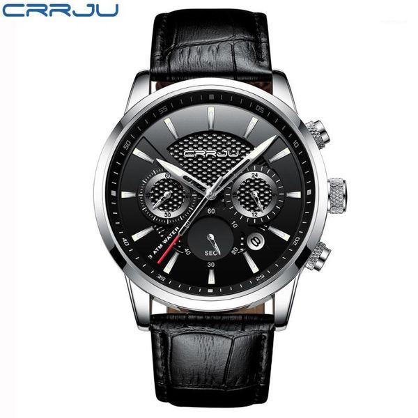 wristwatches crrju fashion watch men leather business quartz wristwatch 3 atm waterproof outdoor sports watches relogio masculino1, Slivery;brown
wristwatches crrju fashion watch men leather business quartz wristwatch 3 atm waterproof outdoor sports watches relogio masculino1, Slivery;brown