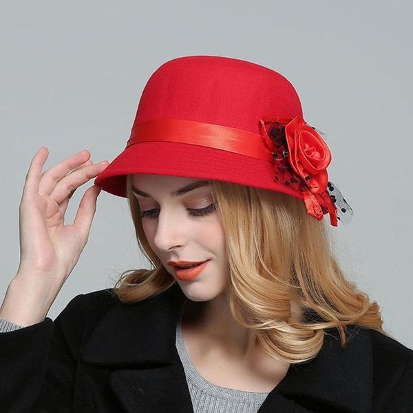 vintage british woolen hat flower decor ladies autumn aristocratic wind wool wide brim cloche bowler hats women winter warm cap, Blue;gray
vintage british woolen hat flower decor ladies autumn aristocratic wind wool wide brim cloche bowler hats women winter warm cap, Blue;gray