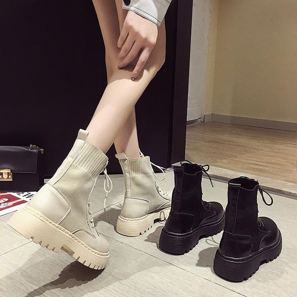 ankle boots for women 2020 autumn motorcycle boots thick heel platform shoes woman slip on round toe fashion, Black
ankle boots for women 2020 autumn motorcycle boots thick heel platform shoes woman slip on round toe fashion, Black