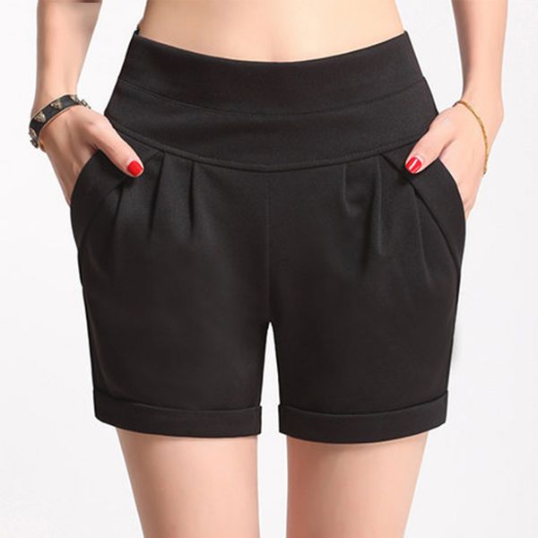 ysdnchi elastic waist pockets design summer plus size 4xl women black casual shorts loose cotton, White;black
ysdnchi elastic waist pockets design summer plus size 4xl women black casual shorts loose cotton, White;black