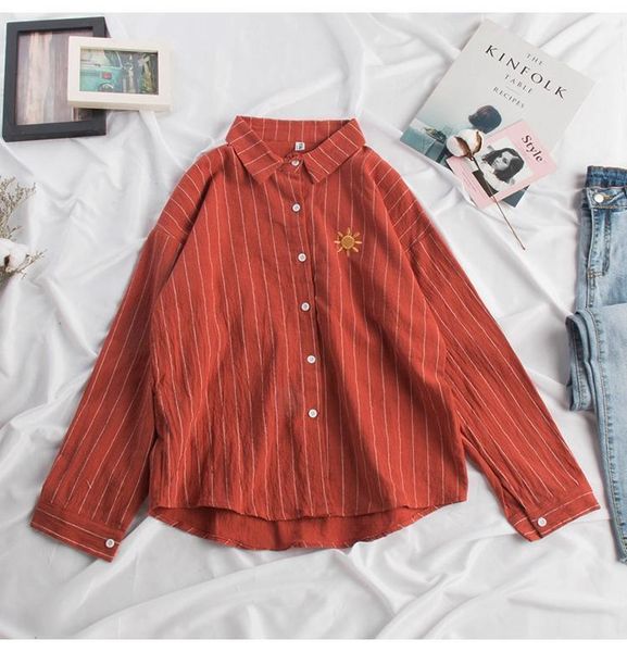 new 2020 women's cotton blouse autumn shirt fashion embroidery blouses casual striped shirts long sleeve loose blusas mujer1, White
new 2020 women's cotton blouse autumn shirt fashion embroidery blouses casual striped shirts long sleeve loose blusas mujer1, White