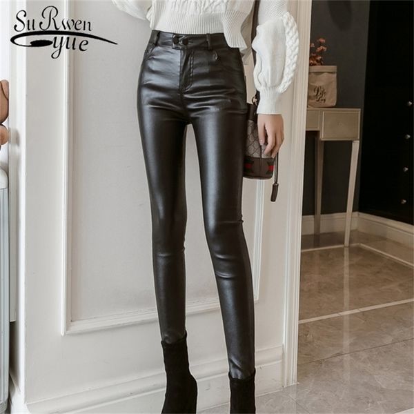 autumn winter fashion leather pants women elastic tightness high waist women pants plus size solid skinny pencil pants 7163 50 201118, Black;white
autumn winter fashion leather pants women elastic tightness high waist women pants plus size solid skinny pencil pants 7163 50 201118, Black;white