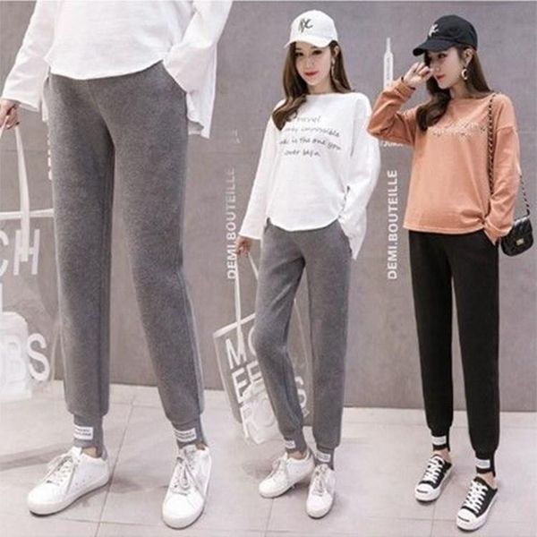 pregnant women installed autumn and winter new style korean-style plus velvet pregnant women harem pants loose at, White
pregnant women installed autumn and winter new style korean-style plus velvet pregnant women harem pants loose at, White