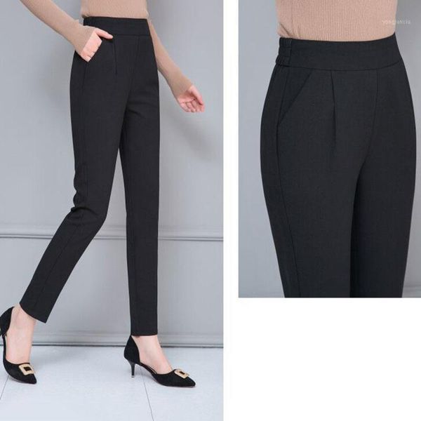 2020 spring & autumn women's slim classic trousers casual fashion solid color mid waist long trousers office commute wild pants1, Black;white
2020 spring & autumn women's slim classic trousers casual fashion solid color mid waist long trousers office commute wild pants1, Black;white
