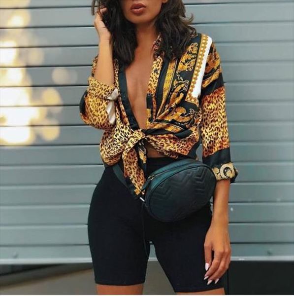 leopard print shirts spring autumn women v-neck long sleeve chiffon button fashion casual streetwear clothing, White
leopard print shirts spring autumn women v-neck long sleeve chiffon button fashion casual streetwear clothing, White