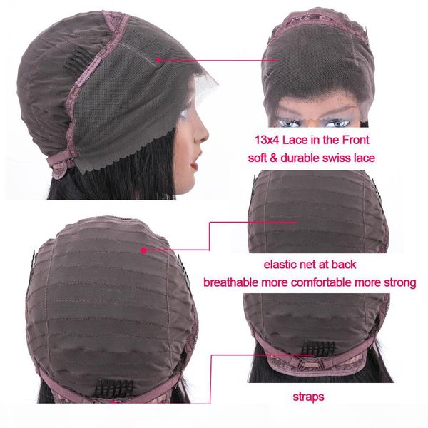glueless full lace human hair wigs 13*4 lace front human hair wigs with baby hair bleach knots 4x4 closure wig, Black;brown
glueless full lace human hair wigs 13*4 lace front human hair wigs with baby hair bleach knots 4x4 closure wig, Black;brown