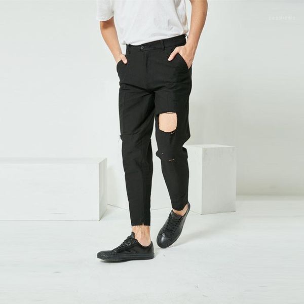 s-5xlsummer new style original custom men's simple europe and the united states hole small foot nine cent jeans1, Blue
s-5xlsummer new style original custom men's simple europe and the united states hole small foot nine cent jeans1, Blue