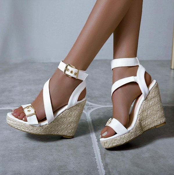 big size 43 gladiator women wedges shoes 2020 summer sandals woman party platform high heels shoes woman, Black
big size 43 gladiator women wedges shoes 2020 summer sandals woman party platform high heels shoes woman, Black