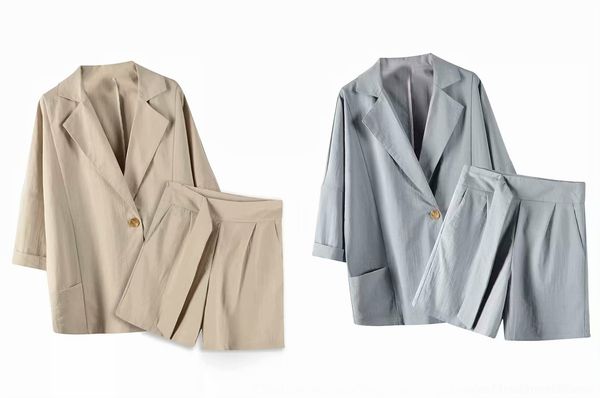 c5pgt suit women's shorts ribbon clothing 2020 spring/summer new fashion one-button suit m7243-korean shorts ribbon women for wubey, Gray
c5pgt suit women's shorts ribbon clothing 2020 spring/summer new fashion one-button suit m7243-korean shorts ribbon women for wubey, Gray