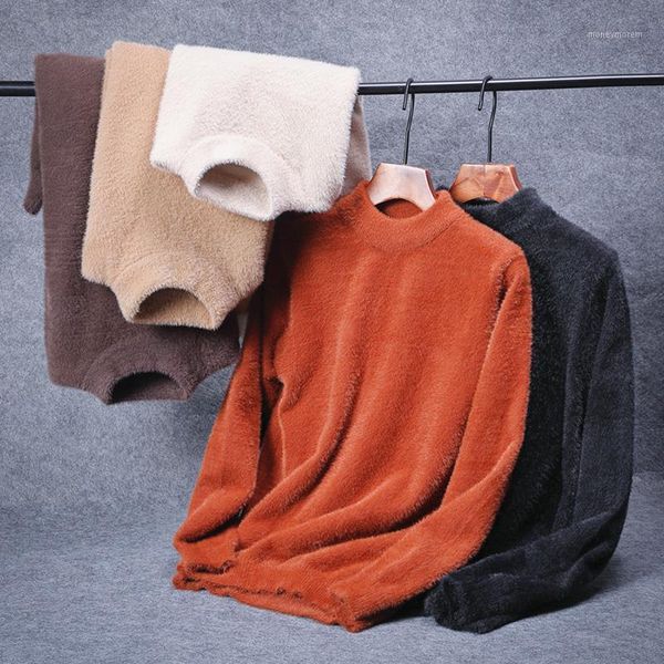 men's sweaters 2021 autumn winter men thickness knitted pullover male o-neck solid color faux warm casual thick d2121, White;black
men's sweaters 2021 autumn winter men thickness knitted pullover male o-neck solid color faux warm casual thick d2121, White;black
