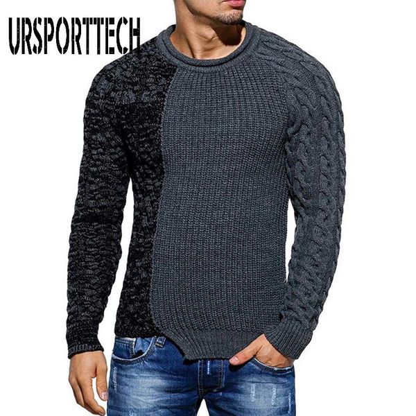ursporttech spring autumn mens sweater fashion round neck patchwork pullover slim fit sweaters streetwear jumper men clothing, White;black
ursporttech spring autumn mens sweater fashion round neck patchwork pullover slim fit sweaters streetwear jumper men clothing, White;black